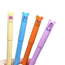 Wholesale Of 12 Randomly Selected Cute Cartoon Teddy Bear Erasable Pens For Student Neutral Pen Refills With High Aesthetic Value Blue And Black Neutral Pens - Multicolor - View 7
