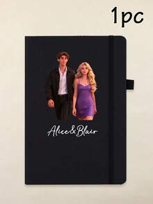 200 Pages-Custom Journal With Couple Photos, Personalized Name Notebook, Customized Journal For Women, Customizable Pictures Notebooks For School, Cartoon Photos, Notebooks For Work With Rope, Cartoon Photos, Valentine'S Day, Birthday Gifts, Student, Couples, Teacher, Business, Worker, Office