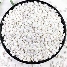 白色鹅卵石，大鹅卵石，日式花园小径，旱地景观花园装饰 - 白色 - 查看 4