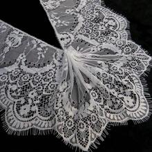 3 metros/paquete de encaje de pestañas, mantel, decoración de prendas, decoración de boda, manualidades DIY - Negro - Ver 1