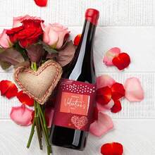36 pezzi Adesivi decorativi per bottiglie per San Valentino, per decorare bottiglie per feste di San Valentino - Multicolore - Visualizzare 3