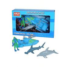 Wild Republic Dolphin Hammerhead Speed Boat Oars Diver Gifts For Adventure Playset Piece 6Childlike charm, a must-have gift for children - como en la foto - Ver 3