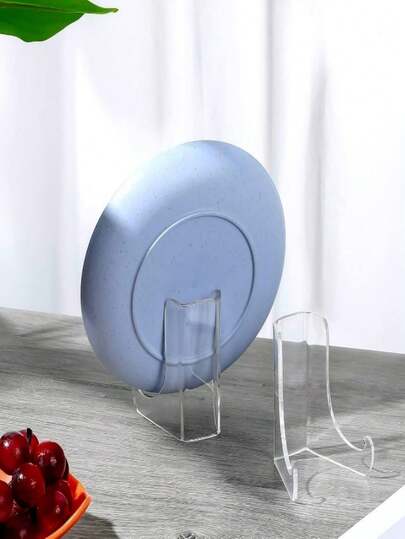 2 st moderna fotoställ i akryl med snygg, böjd design och djupgående stöd för sovrum, kontorsskrivbord, vardagsrum och arbetsyta, premiumhållare i klar akryl för foton, skivor, små ramar, kort och memorabilia, perfekt för Thanksgiving-dekor och säsongsbetonade utställningar, eleganta, hållbara, fläckbeständiga, mångsidiga displaytillbehör för hemmakontor och presenthyllor