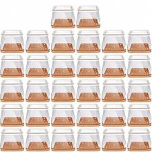 4/20/32pcs Silicone Furniture Leg Pads, 360° Full Wrap Chair Leg Covers, Non-Slip Textured Bottom - Dual-Layer Felt Padded Quiet Protection, Space-Saving, Table & Chair Leg Sleeves, Easy To Clean - Multicolor - View 17