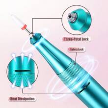 Lixadeira de Unhas Elétrica Profissional, Kit de Grooming de Unhas Portátil Sem Fio com Bits de Lixamento, Lixa de Unhas Recarregável de 45.000 RPM, Adequada para Unhas Acrílicas, Polimento de Gel, Produtos de Cuidados com as Unhas, Ferramentas de Unhas, Uso Profissional e Doméstico, Presente para Professores, Médicos, Família, Amigos, Todas as Ocasiões