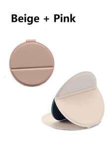 2个迷你便携化妆镜 - 圆形皮革折叠镜，口袋镜，加厚PU皮革小镜，可折叠，旅行镜。适合作为礼物、旅行必备、化妆必备，易于收纳，圣诞礼物，随时补妆，适合上学使用，返校必备，节日礼物。（色差属正常现象，请以实物为准。）赠品，旅行，平价好物，旅行必备 - 彩色 - 查看 12