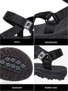 CAMEL CROWN Women's Hiking Sandals, Non-Slip Water Sandals, Comfortable Sports Sandals, Suitable For Outdoor, Water, Beach - Black - View 8