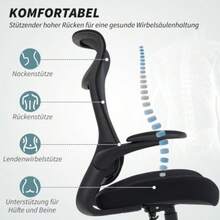 Home Office Chairs - Black - View 4