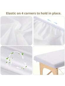 10片/包：Noverlife一次性按摩床单，尺寸88.9厘米 x 213.36厘米。这款SPA床单采用透气无纺布制成，可用作按摩床的保护罩。专为一次性使用而设计，是美容院面部和身体护理的理想之选。 - 彩色 - 查看 3