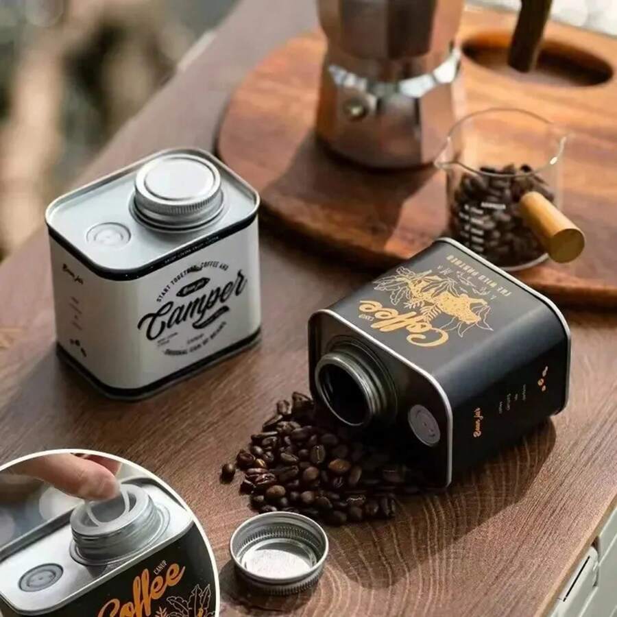 Coffee Storage Containers - White - View 1