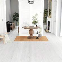 10pcs 15.74in X 5.9in Self-Adhesive Wood Grain Floor Tiles - Reusable, , Easy To Install. Made Of PVC Material, Easy To Stick, Suitable For Decorating Floors In Living Room, Bedroom, Kitchen And Bathroom. - Multicolor - View 5