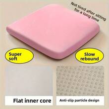 Cushion - Breathable Pad, Relieves Pressure, Comfortable For Long-Time Sitting, Non-Slip, Moderate Softness And Hardness, Suitable For All Seasons - Applicable For Office Chairs, Dining Chairs, Cars, Classrooms And Home. - Multicolor - View 11