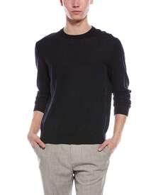 Bruno Magli Merino Wool Crewneck Sweater - Hải quân - Xem 1