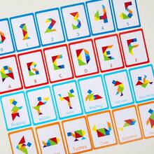 1件装大号创意七巧板卡片拼图，儿童早教几何形状拼图玩具 - 生日礼物 - 复活节礼物 - 情人节礼物 - 礼物 - 玩具 - 复活节 - 新品畅销 - 新品热销 - 新品上市 - 彩色 - 查看 6