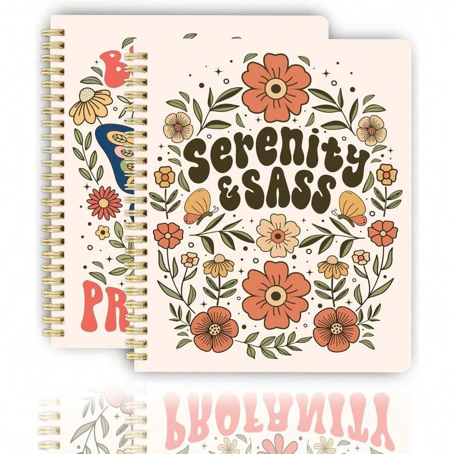 2PCS Beautiful Coloring Book For Adults Relaxation - Funny Swear Words Coloring Books With Floral Designs For A Lot Of Laughs - The Perfect Stress-Relieving Gift For Women - Default - View 1