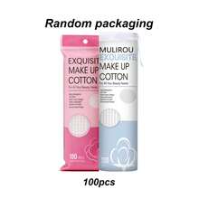 Organic Cotton Round Makeup Remover Pads, Hypoallergenic, Lint-Free, Facial Exfoliating Cleansing Pads