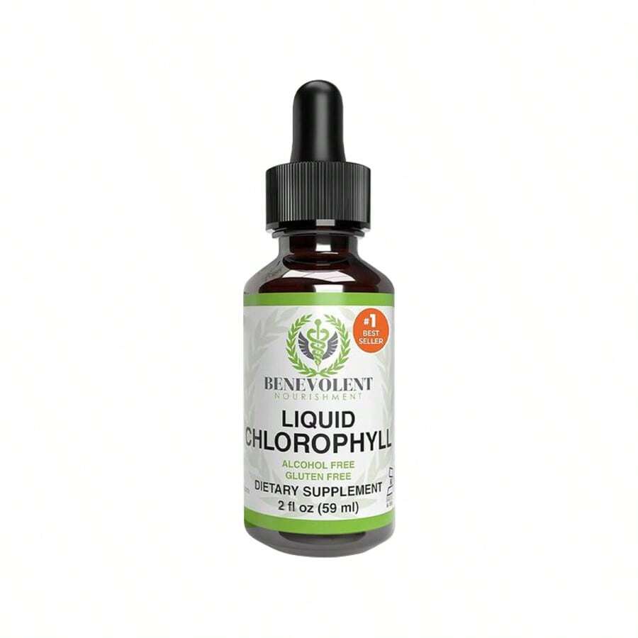 Miriyalyad Chlorophyll Supplement, Detox & Immune Support, Internal Deodorizer - Liquid Drops, Natural Mint Flavor, 4 Month Supply, 59ml[Free Shipping ] - 1PCS - 查看 1