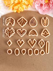 Irregular Geometry Polymer Clay Cutters For Jewelry Making, Geometry Jewelry Clay Tool, Polymer Clay Cutters Set, Clay Earrings Cutters - Clay Cutter - View 4