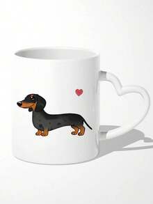 1pc Customized Dachshund Design Water Cup, Mother's Day/Father's Day Gift, Customizable Dachshund Pattern, Personalized Dog Water Cup, Coffee Mug For Dog Lovers, Unique Pet Water Cup, Dog Mom/Dad Cup, New Stylish Dog Water Cup - Multicolor - View 7