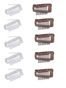 50个/20个/15个/10个/6个/3个装 流行发夹，帽子、面纱、围巾固定夹，假发发夹，弹性BB夹，头部饰品，女士发饰，接发，假发片 - 銀色 - 查看 5