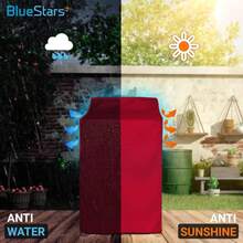 BlueStars 2PCS Washing Machine Covers For Top-Load - Premium Outdoor Protection For Most Washer Dryer Cover - W29x D28x H43 (Black) - ColorE - 查看 2