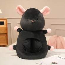 1pc Funny Cute Mouse & Chick Plush Headpiece Hat, Stuffed Doll Prop For Photo Shoot, Parent-Child Interaction, Birthday Gift, Easter Gift - Multicolor - View 13