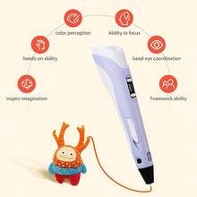 3D Printing Pen DIY Drawing Printer Pen Art Tool Birthday Gift Christmas Gift 9M/25M/50M/100M PLA Refill (Consumables) + Sketchbook + Finger Sleeve + Stand