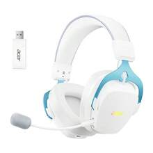 Acer Căști de gaming wireless OHR614 Over-Ear Quad-Mode: Comutare perfectă între modurile Bluetooth și cu fir; Compatibilitate multi-protocol cu PC-uri; Sunet surround 7.1 cu poziționare precisă; Potrivite atât pentru gaming, cât și pentru utilizare la birou. Alb/Albastru - Alb și albastru - Vizualizare 7