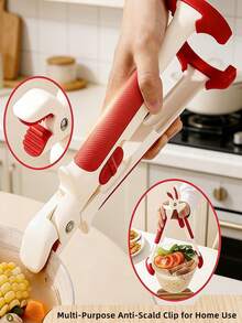 2-In-1 Heat Resistant Silicone Pot Holder, Non-Slip Gripper For Cooking, Baking, Serving, Versatile Kitchen Tool Suitable For Oven, Stovetop, Cooking, Practical And Convenient - Multicolor - View 3