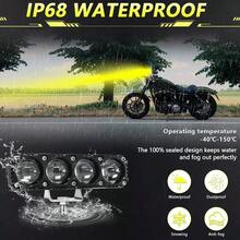 2-Piece Auxiliary Headlights, 5 LED Modes, With Flash Switch, For Cars And Motorcycles - A - View 7
