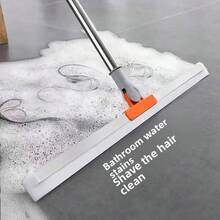 1pc 100cm Bathroom Rotating Magic Squeegee, Home Water Scraper, Bathroom Floor Silicone Magic Cleaning Scraper, Window Scraper, For Removing Water, Dust And Pet Hair, Home Bathroom Decor, Autumn Decor, Back To School Decor - Multicolor - View 2