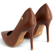 Vizzano Elegant Pointed Toe High Heel Pump 1421-100 - 摩卡 - 查看 5
