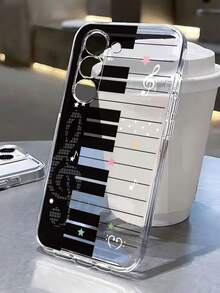 Music Note Painted Transparent Minimalist Fashion Creative Anti-Drop Phone Case Compatible With Apple/Redmi - Multicolor - View 5