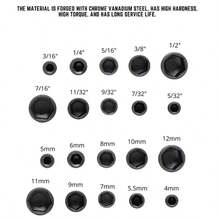 9pcs 5mm-13mm Hex Socket Wrench Set, Nut Wrench Set, Screwdriver Set, Socket Wrench Set