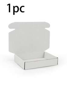 8 hộp giấy carton sóng màu trắng, kích thước 7.5 inch x 4 inch x 1 inch, thích hợp cho việc đóng gói thư có khóa của doanh nghiệp nhỏ, hộp quà bằng giấy để gửi quà tặng. - trắng - Xem 10