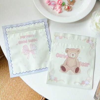 5/15/25/30pcs Cartoon Creative Gift Packaging Bags, Suitable For Daily Gifts, Valentine's Day Gifts, Wedding Gifts, Birthday Gifts