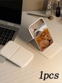 1个带支架的可折叠便携化妆镜，旅行镜，美容配件，长方形桌面折叠式化妆镜，旅行化妆镜，送给女性和女孩的礼物 - 母亲节化妆镜，旅行必备，旅行配件，海滩度假，暑假，学习用品，返校化妆包，化妆收纳包，洗漱包，化妆品收纳袋，化妆包，洗漱包，旅行包，度假必备，女性旅行礼物 - 彩色 - 查看 15