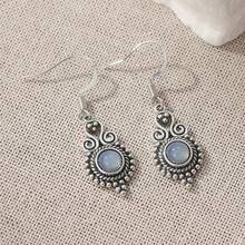 1 Pair Minimalist Bohemian Style Carved Long Pendant Earrings, Women's Jewelry Accessories As Gift - Silver - View 7