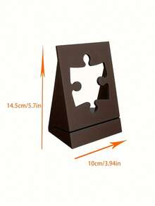 1pc Durable Plastic Puzzle Poster Box Cover Display Stand With Compatible Picture - Multicolor Puzzle-Themed Collectible Showcase For Assembly, Art Storage & For /Office Decor - Ideal For Puzzle Collectors - Multicolor - View 6