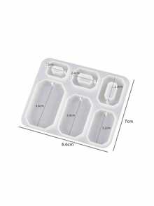 1pc Geometry Star Moon Cat Paw Resin Earring Mold Silicone Resin Jewelry Molds For Epoxy Resin Dangle Pendant Molds, Handmade DIY Valentine's Day And Ramadan Gift