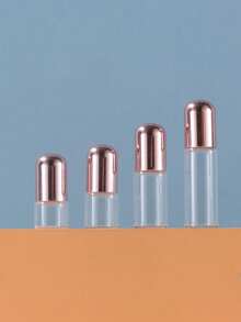 4个迷你可填充滚珠香水瓶 - 1/2/3/5毫升玫瑰金滚珠玻璃瓶，透明玻璃瓶，适用于精油、香水、便携式化妆工具、旅行和芳香疗法 - 彩色 - 查看 8