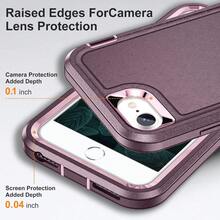 Funda para iPhone 6 Plus y 7 Plus y 8 Plus Capa Case - Soporte Incorporado con Dos Protectores de Pantalla - Rosa - Rosa - Ver 6