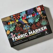 20/40 Colors Soft Tip Fabric Markers, Suitable For Clothes, Shoes And Other Textiles, Complementary Color Painting Pens, Waterproof And Fade-Resistant, Creative DIY Fabric Painting Pens, Quick Drying And Waterproof - Soft-tipped Fabric Markers - View 9
