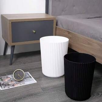 Vertical Striped Light Luxury Trash Can Black & White Dual-Color Home Trash Bin Living Room Bedroom Minimalist Storage Bin High-Value Cylindrical Garbage Can Home Light Luxury Vertical Striped Storage Bin Black & White Minimalist Living Room Trash Can Bedroom High-Value Garbage Storage Bin Cylindrical Vertical Striped Home Trash Can Light Luxury Black & White Garbage Can Living Room Bedroom Minimalist Storage Bin