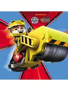 Spin Master Moto Pups Character's Deluxe Pull Back Motorcycle With Wheelie Feature And Figure Full Set Children's Toy Car - Rubble - View 2