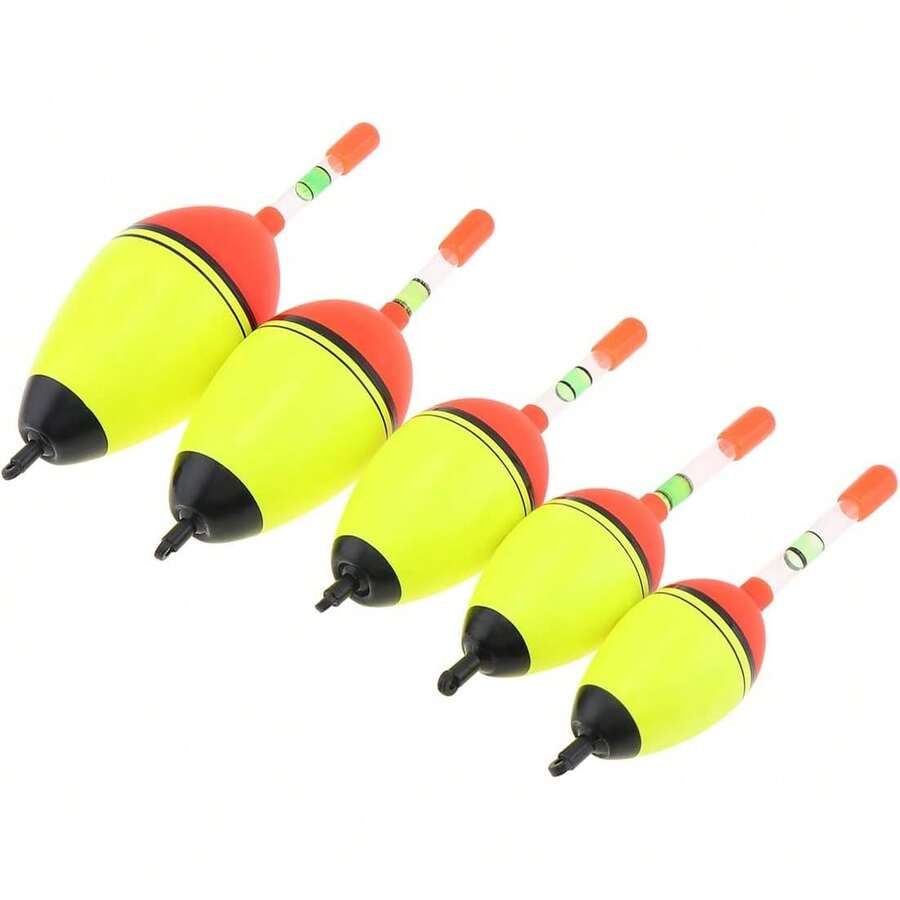 5pcs EVA Foam Floats Fishing Bobbers, Fishing Floats Fishing Bobbers, Bobbers Fishing Floats Set 15g 20g 30g 40g 50g For Crappie Pike Perch Carp Bass - 紅色 - 查看 1