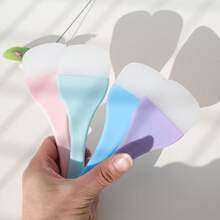 New Large Silicone Face Mask Brush, Reusable One-Piece Face Mask Applicator, Foundation Brush, Cream Brush, Paste Brush, Evenly Apply, Reusable, Easy To Clean, Makeup Tool,Giveaways - Multicolor - View 2