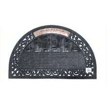 semicircular Tapete De Bienvenida Antideslizante(75x45 Cm)Tapete De Entrada Hecho DeGoma Super Resistente Para Raspar LaSuciedad De Los Zapatos-TapeteDecorativo De Secado RápidoA - 75*45 cm - Ver 8