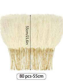 100根人造香蒲草，55厘米/97厘米，香蒲草，落地花瓶填充物，波西米亚农舍家居装饰，婚礼派对装饰，情人节，毕业礼物，秋季装饰（97厘米适用于落地花瓶，55厘米适用于桌面花瓶） - 象牙白 - 查看 24