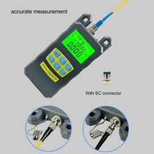 Optical Power Meter Accurate 2.5mm Interface Optical Fiber Power Meter with SC Connector Gray - Gris - Ver 7